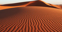 desert de sable couleur rouge orange